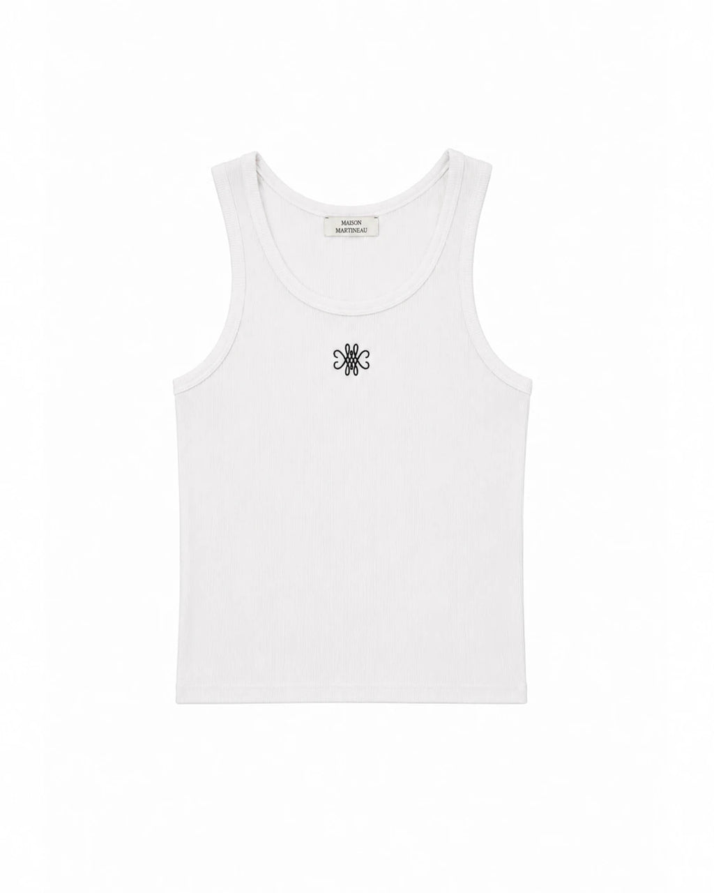 DÉBARDEUR LOGO BRODÉ - BLANC