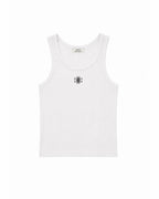 DÉBARDEUR LOGO BRODÉ - BLANC
