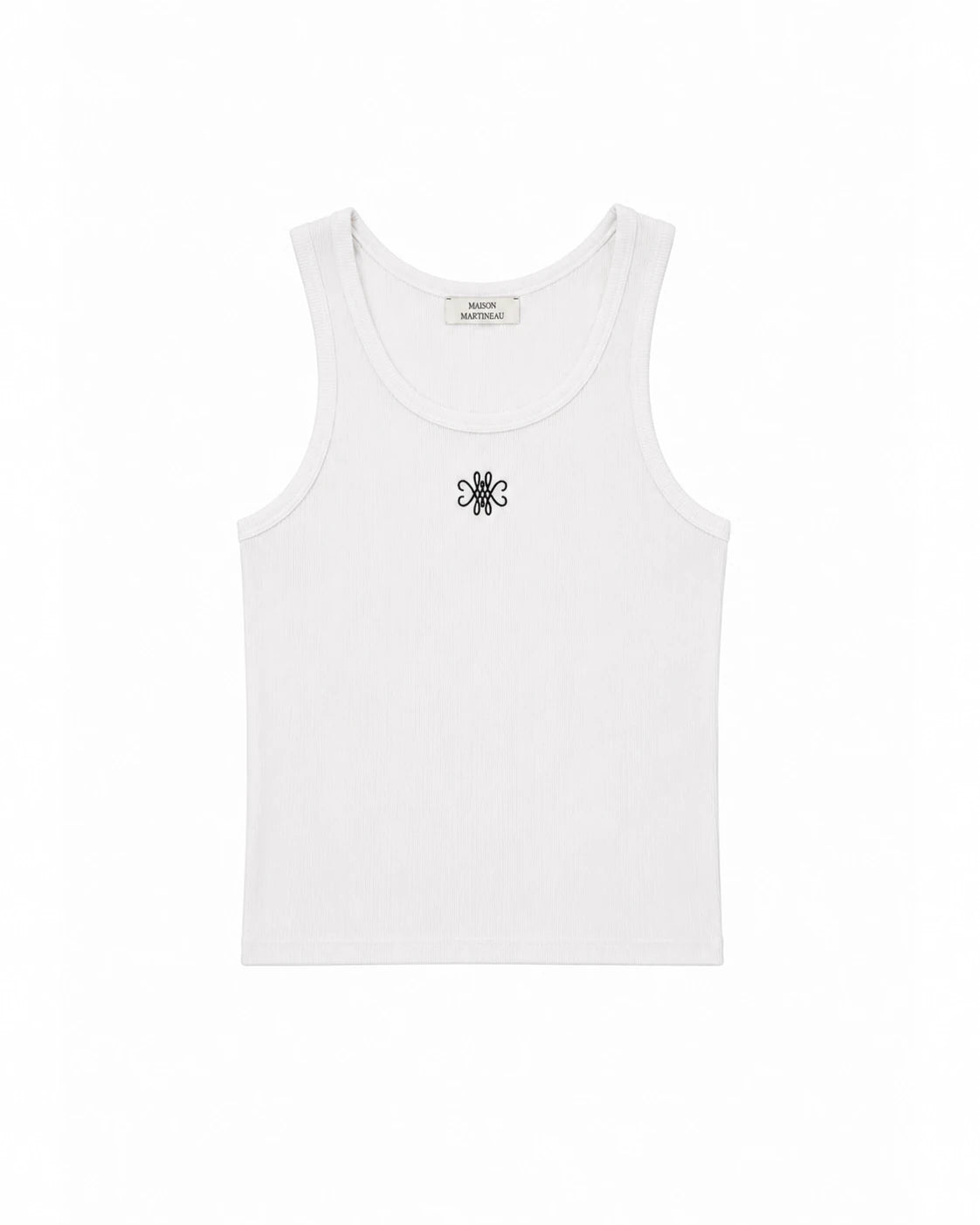 DÉBARDEUR LOGO BRODÉ - BLANC