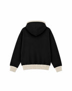 HOODIE CORDONS ÉPAIS - NOIR