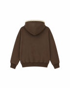 HOODIE CORDONS ÉPAIS - MARRON