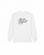T-SHIRT MANCHES LONGUES BOXY À STRASS - BLANC