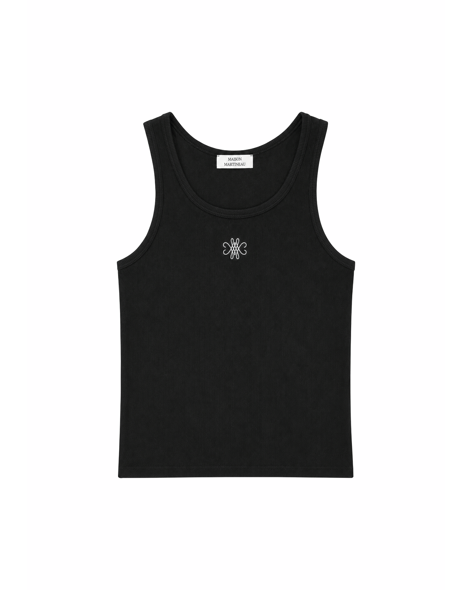 DÉBARDEUR LOGO BRODÉ - NOIR