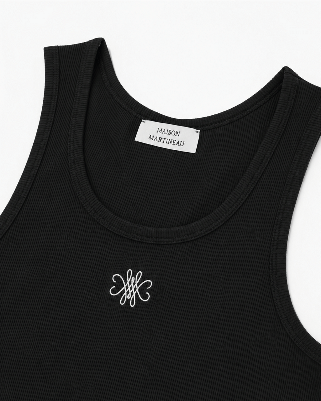 DÉBARDEUR LOGO BRODÉ - NOIR