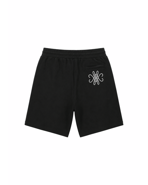 SHORT EN COTON ÉPAIS - NOIR