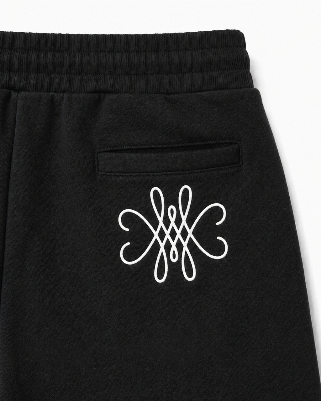 SHORT EN COTON ÉPAIS - NOIR