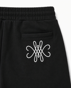 SHORT EN COTON ÉPAIS - NOIR