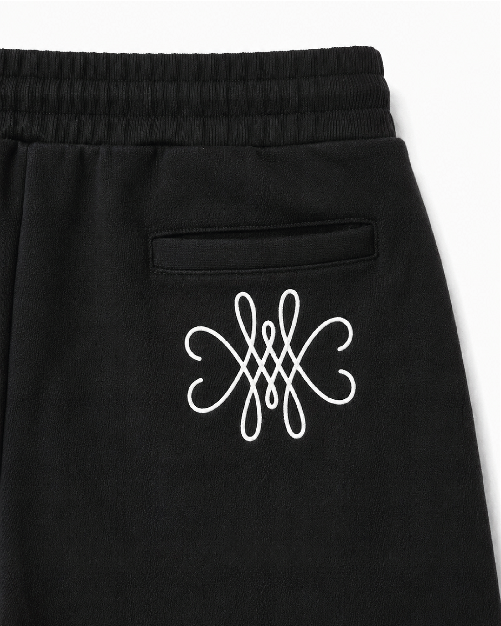 SHORT EN COTON ÉPAIS - NOIR