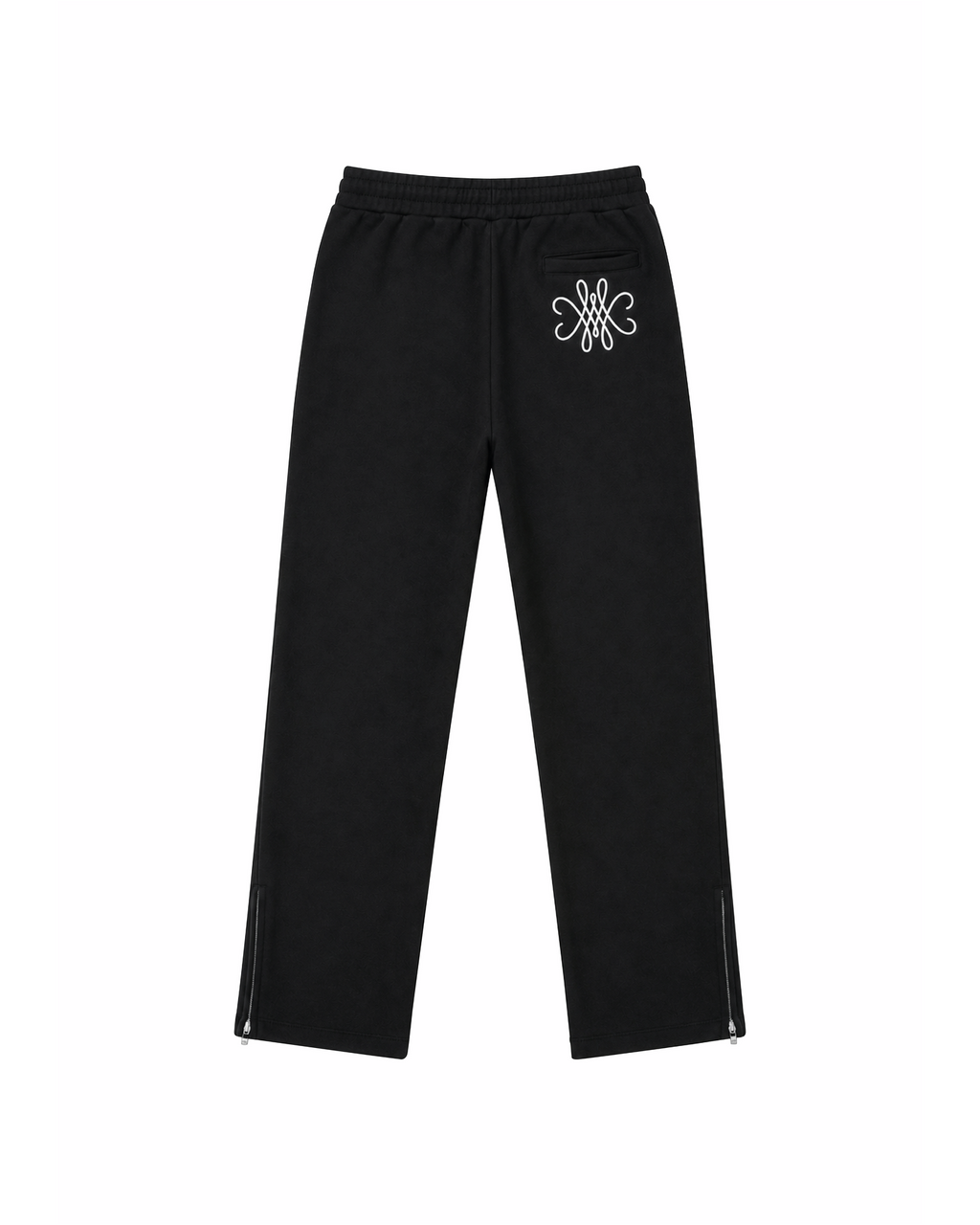 PANTALON DE JOGGING ZIPPÉ ÉPAIS - NOIR
