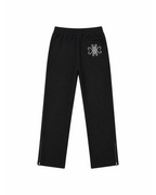 PANTALON DE JOGGING ZIPPÉ ÉPAIS - NOIR