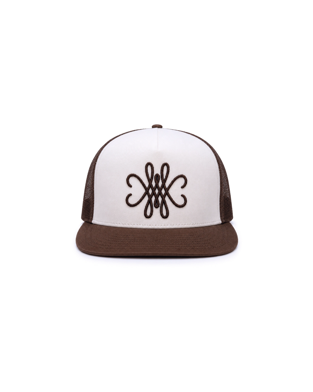 CASQUETTE TRUCKER LOGO 3D - MARRON/ BLANC