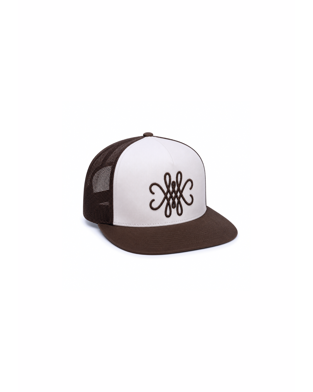 CASQUETTE TRUCKER LOGO 3D - MARRON/ BLANC