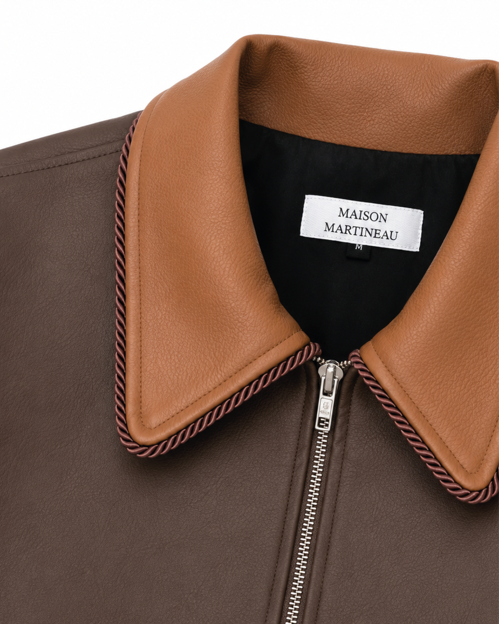 BOMBER SIMILI CUIR SIGNATURE