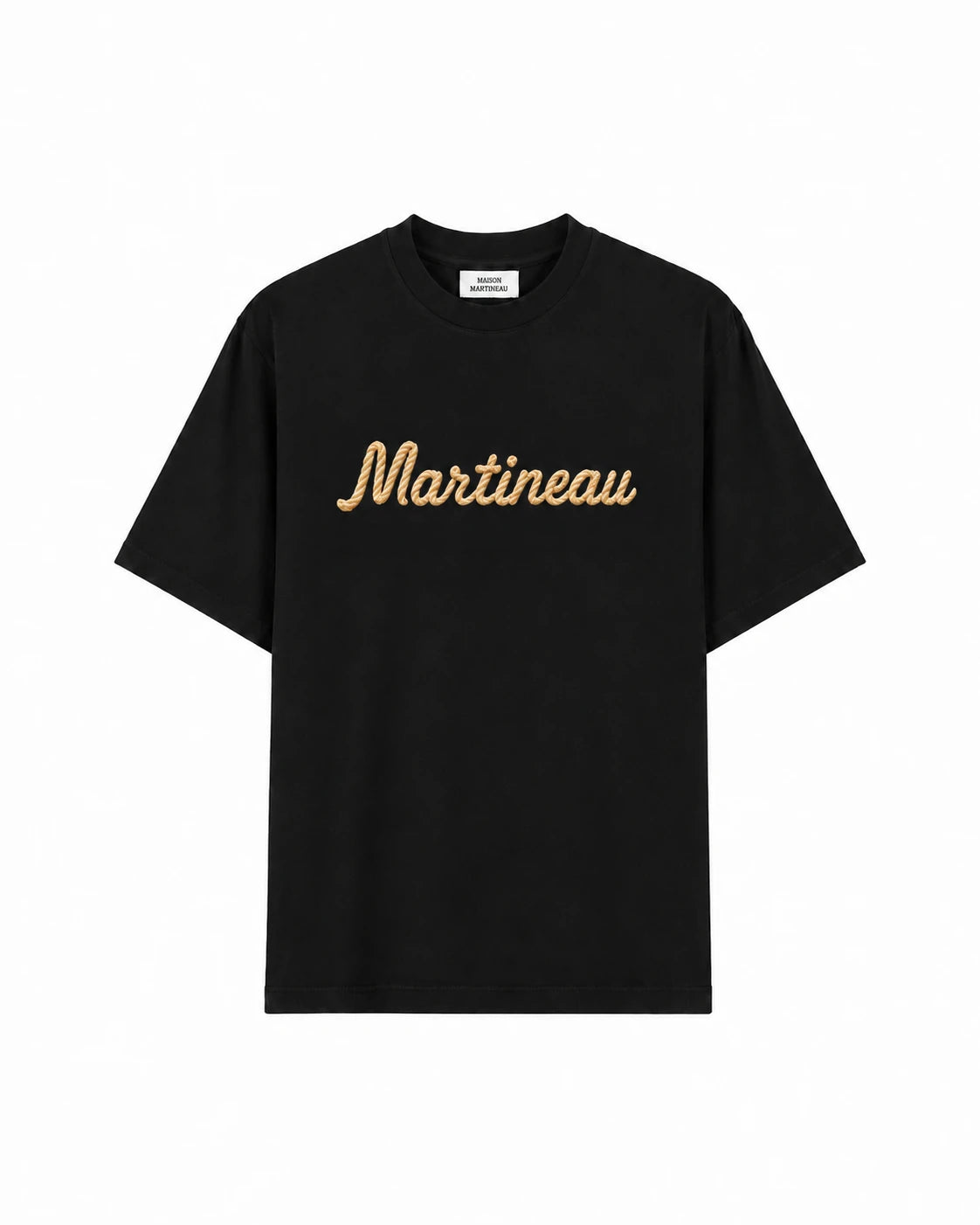 T-SHIRT "SIGNATURE" BOXY - NOIR