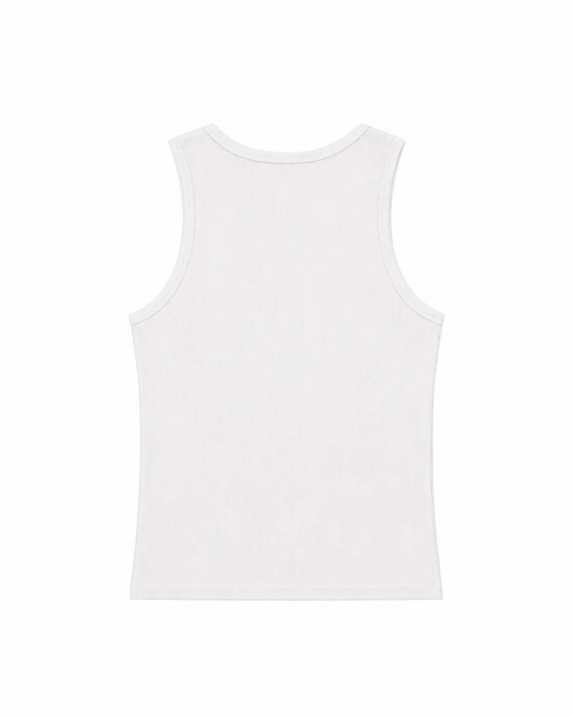 DÉBARDEUR LOGO BRODÉ - BLANC