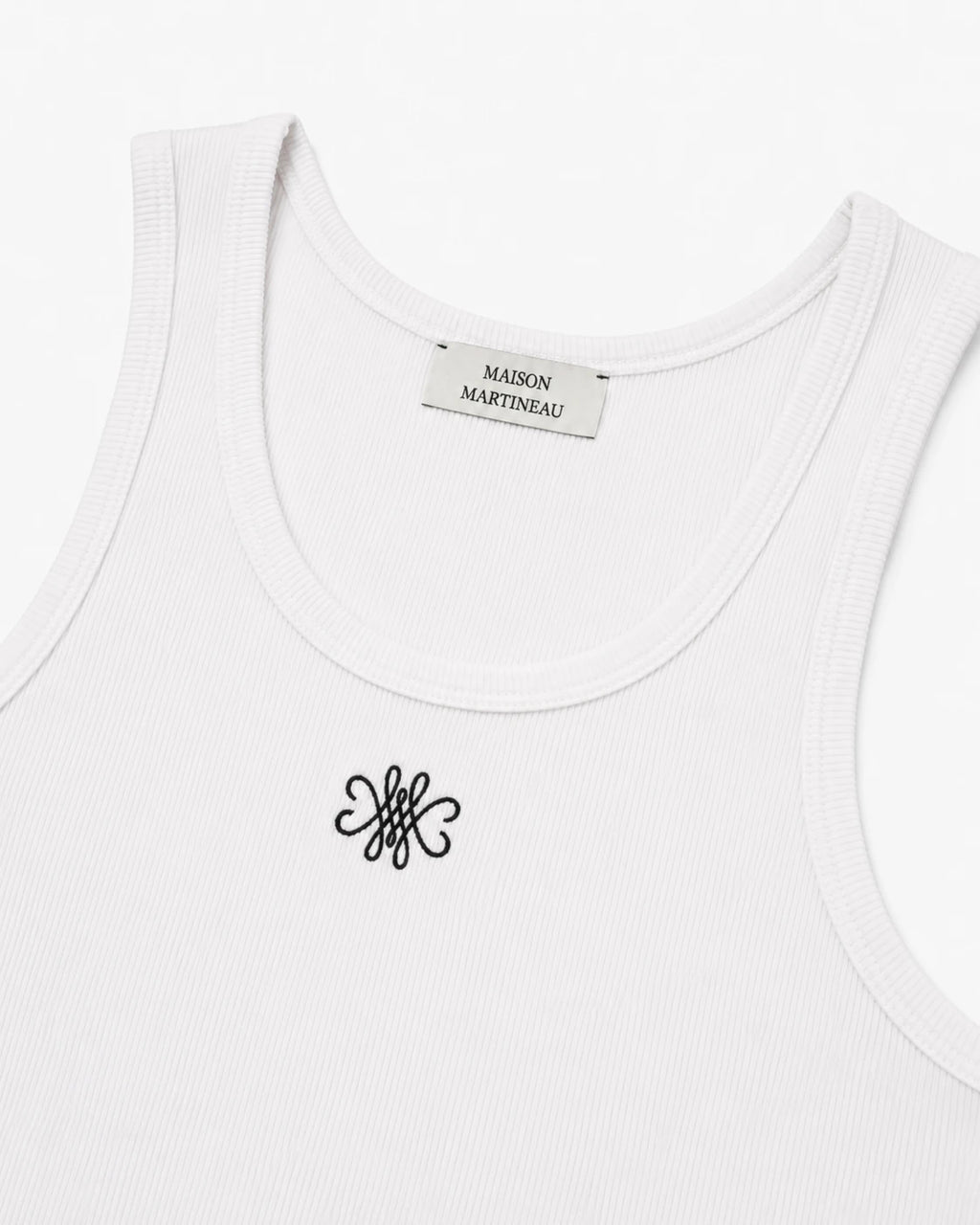 DÉBARDEUR LOGO BRODÉ - BLANC