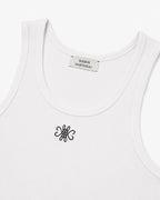 DÉBARDEUR LOGO BRODÉ - BLANC