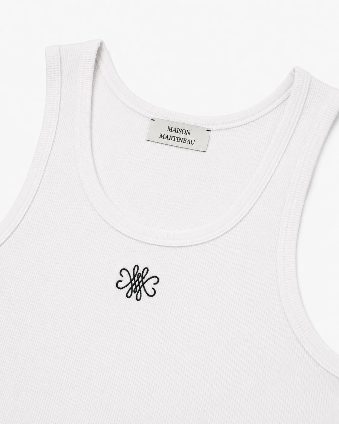 DÉBARDEUR LOGO BRODÉ - BLANC
