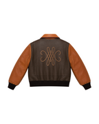 BOMBER SIMILI CUIR SIGNATURE