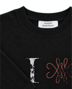 T-SHIRT MANCHES LONGUES BOXY "I LOVE PARIS" - NOIR VINTAGE