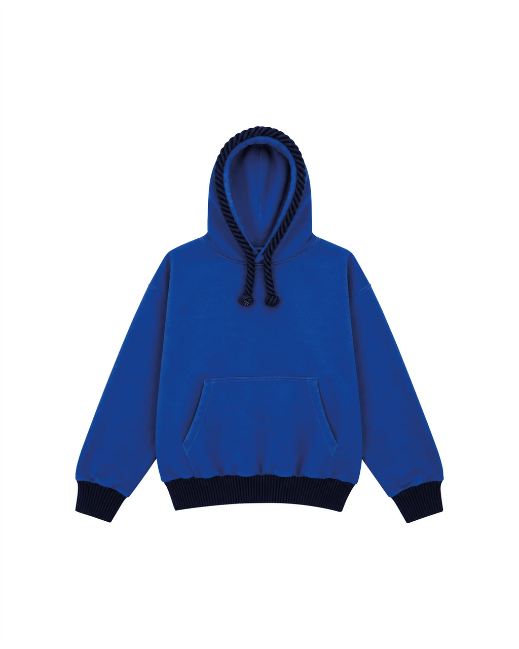 HOODIE CORDONS ÉPAIS - BLEU